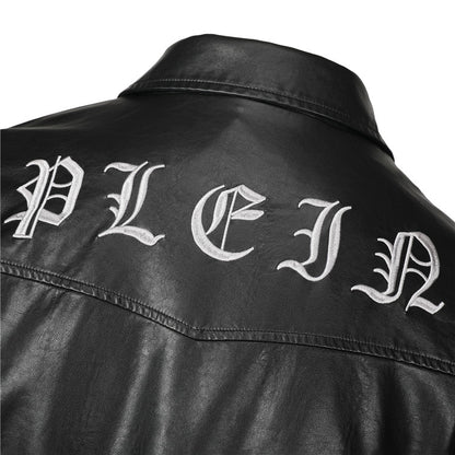 New-PP 6982 Padded leather jacket