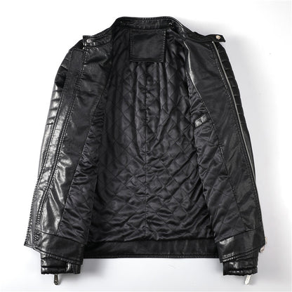 New-PP 6981 Padded leather jacket