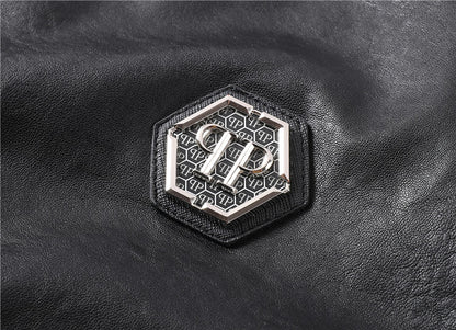 New-PP 6980 Padded leather jacket