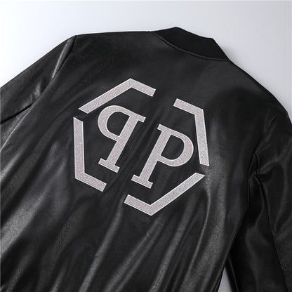 New-PP 6985 Padded leather jacket