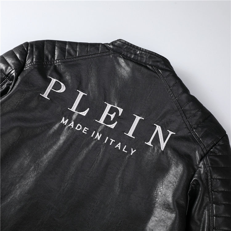 New-PP 6981 Padded leather jacket